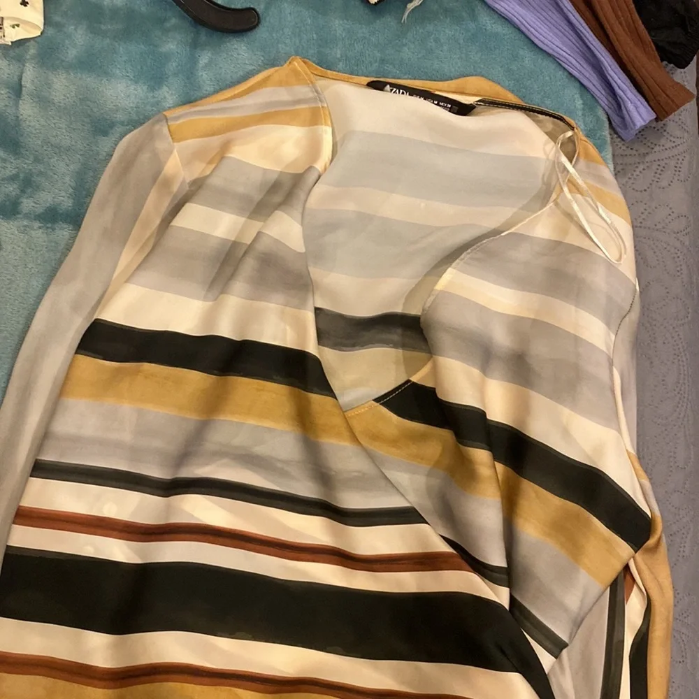 Sateen wrap blouse - Picture 11 of 11